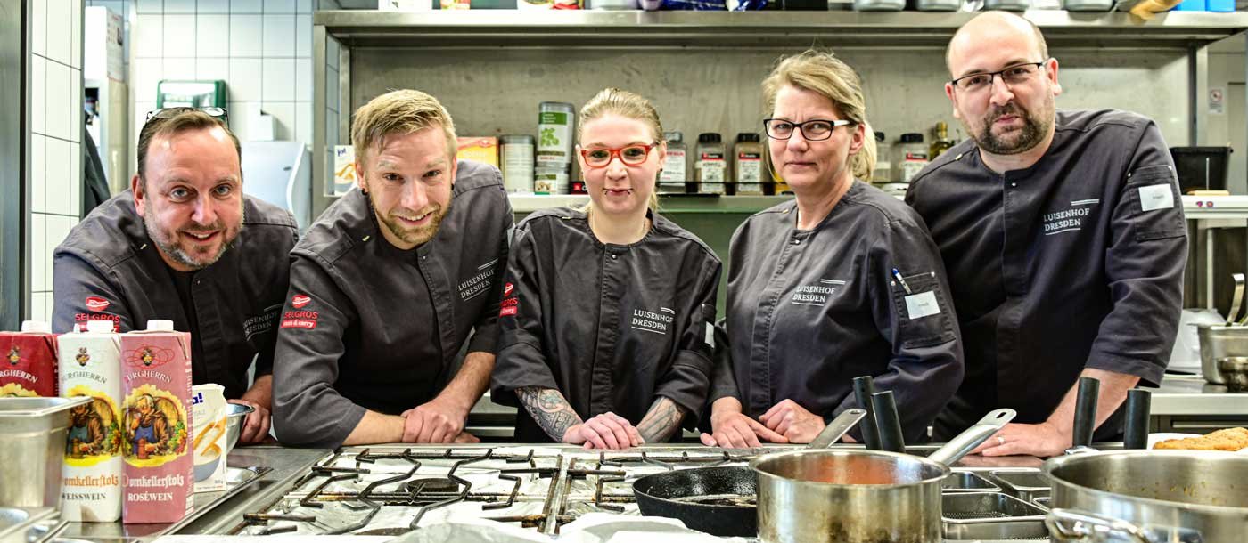 Küchenteam im Luisenhof Dresden